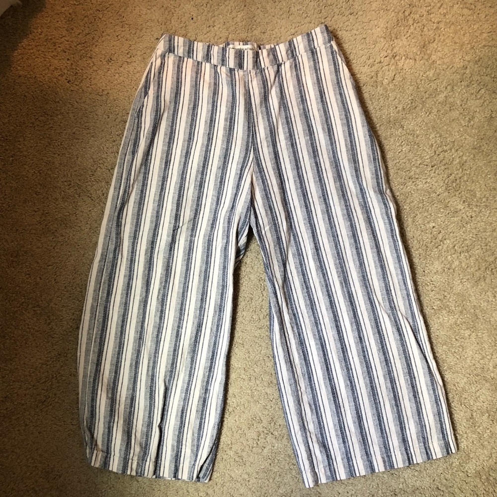 Abercrombie Culotte Blue/White Stripped Pants